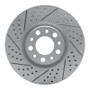 R1 13-23 Chrysler 200 Front Left Drilled & Slotted Geo-Carbon Rotor