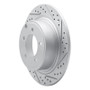 R1 07-17 Chrysler Sebring Rear Right Drilled & Slotted Geo-Carbon Rotor