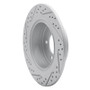 R1 07-17 Chrysler Sebring Rear Right Drilled & Slotted Geo-Carbon Rotor