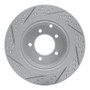 R1 07-17 Chrysler Sebring Rear Right Drilled & Slotted Geo-Carbon Rotor
