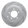 R1 07-17 Chrysler Sebring Rear Left Drilled & Slotted Geo-Carbon Rotor