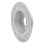 R1 07-17 Chrysler Sebring Rear Left Drilled & Slotted Geo-Carbon Rotor