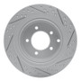 R1 07-17 Chrysler Sebring Rear Left Drilled & Slotted Geo-Carbon Rotor