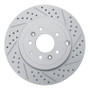 R1 07-15 Mazda Cx-9 Rear Right Drilled & Slotted Geo-Carbon Rotor