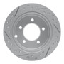 R1 07-17 Chrysler Sebring Rear Right Drilled & Slotted Geo-Carbon Rotor