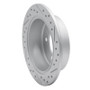 R1 07-17 Chrysler Sebring Rear Left Drilled & Slotted Geo-Carbon Rotor