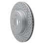 R1 06-23 Dodge Charger Rear Right Drilled & Slotted Geo-Carbon Rotor