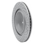 R1 06-23 Dodge Charger Rear Right Drilled & Slotted Geo-Carbon Rotor