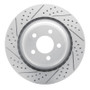 R1 05-23 Chrysler 300 Rear Left Drilled & Slotted Geo-Carbon Rotor