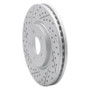 R1 03-09 Chrysler Pt Cruiser Front Left Drilled & Slotted Geo-Carbon Rotor