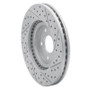 R1 03-09 Chrysler Pt Cruiser Front Left Drilled & Slotted Geo-Carbon Rotor