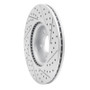 R1 07-13 Mazda 3 Front Left Drilled & Slotted Geo-Carbon Rotor