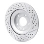 R1 04-11 Mazda Rx-8 Rear Left Drilled & Slotted Geo-Carbon Rotor