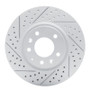 R1 04-08 Mazda Rx-8 Front Left Drilled & Slotted Geo-Carbon Rotor