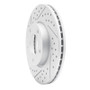 R1 04-13 Mazda 3 Front Left Drilled & Slotted Geo-Carbon Rotor