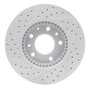 R1 03-05 Mazda 6 Front Right Drilled & Slotted Geo-Carbon Rotor