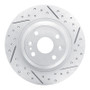 R1 01-05 Mazda Miata Rear Right Drilled & Slotted Geo-Carbon Rotor