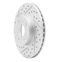R1 94-02 Mazda Miata Front Left Drilled & Slotted Geo-Carbon Rotor