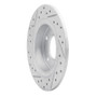R1 93-03 Ford Probe Rear Right Drilled & Slotted Geo-Carbon Rotor
