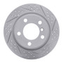 R1 11-16 Mini Cooper Countryman Rear Right Drilled & Slotted Geo-Carbon Rotor