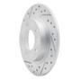 R1 93-03 Ford Probe Rear Left Drilled & Slotted Geo-Carbon Rotor