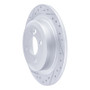 R1 09-14 Mini Cooper (Excl Clubman Rear Left Drilled & Slotted Geo-Carbon Rotor