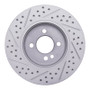 R1 07-15 Mini Cooper (Excl Clubman Front Right Drilled & Slotted Geo-Carbon Rotor
