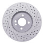 R1 07-15 Mini Cooper (Excl Clubman Front Left Drilled & Slotted Geo-Carbon Rotor