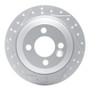 R1 02-15 Mini Cooper Clubman Rear Left Drilled & Slotted Geo-Carbon Rotor
