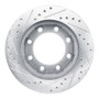 R1 76-79 Ford F-250 4WD (Excl Super Duty) Front Right Drilled & Slotted Silver Brake Rotor