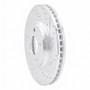 R1 05-05 Buick Park Avenue Front Right Drilled & Slotted Silver Brake Rotor