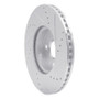 R1 12-18 Toyota Yaris (USA/Canada) Front Left Drilled & Slotted Silver Brake Rotor