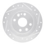 R1 13-17 Suzuki SWIFT (Mexico) Rear Right Drilled & Slotted Silver Brake Rotor