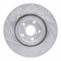 R1 93-98 Toyota Supra Left Front Drilled & Slotted Silver Brake Rotor