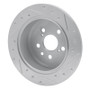 R1 94-95 Toyota Celica Rear Left Drilled & Slotted Silver Brake Rotor