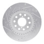 R1 92-95 Toyota MR2 Rear Right Drilled & Slotted Silver Brake Rotor