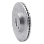 R1 99-07 Lexus ES300 Front Right Drilled & Slotted Silver Brake Rotor