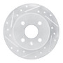 R1 00-05 Chevrolet ASTRA (Mexico) Rear Left Drilled & Slotted Silver Brake Rotor