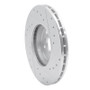 R1 90-93 Toyota Celica Front Left Drilled & Slotted Silver Brake Rotor