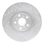 R1 90-93 Toyota Celica Front Left Drilled & Slotted Silver Brake Rotor