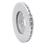 R1 88-93 Toyota Celica Front Right Drilled & Slotted Silver Brake Rotor