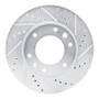 R1 09-19 Dodge H100 (Mexico) Front Right Drilled & Slotted Silver Brake Rotor