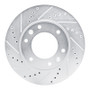R1 09-19 Dodge H100 (Mexico) Front Left Drilled & Slotted Silver Brake Rotor