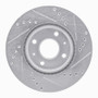 R1 97-02 Peugeot 306 (Mexico) Rear Left Drilled & Slotted Silver Brake Rotor