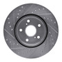 R1 86-92 Toyota Supra Front Right Drilled & Slotted Silver Brake Rotor