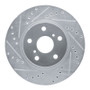 R1 86-92 Toyota Supra Front Left Drilled & Slotted Silver Brake Rotor