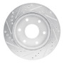 R1 09-15 Toyota Hilux (Mexico) Front Right Drilled & Slotted Silver Brake Rotor