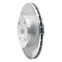 R1 86-89 Toyota Celica Front Right Drilled & Slotted Silver Brake Rotor