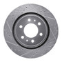 R1 08-16 Nissan CABSTAR (Mexico) Front Left Drilled & Slotted Silver Brake Rotor