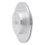 R1 85-88 Chevrolet Nova Front Left Drilled & Slotted Silver Brake Rotor